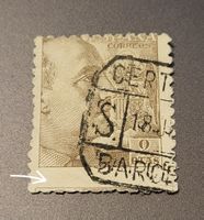 Abart dezentriert , Spanien 1941 briefmarke