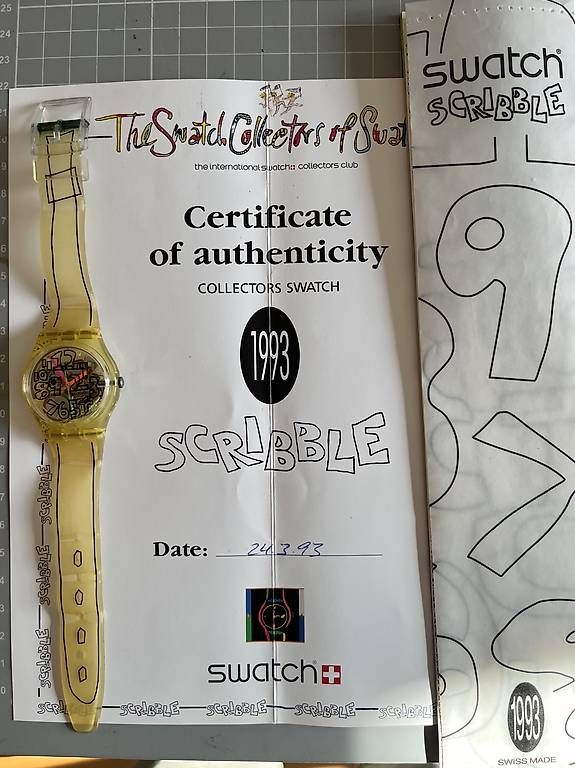Montres: Swatch Scribble – D'occasion à Bättwil par hummn