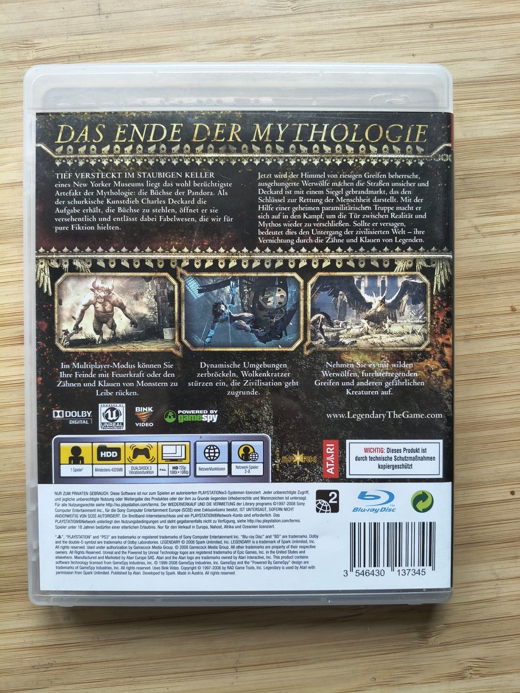 Jeux: Legendary (PS 3) – D'occasion à Riedholz par ste_96cd 1