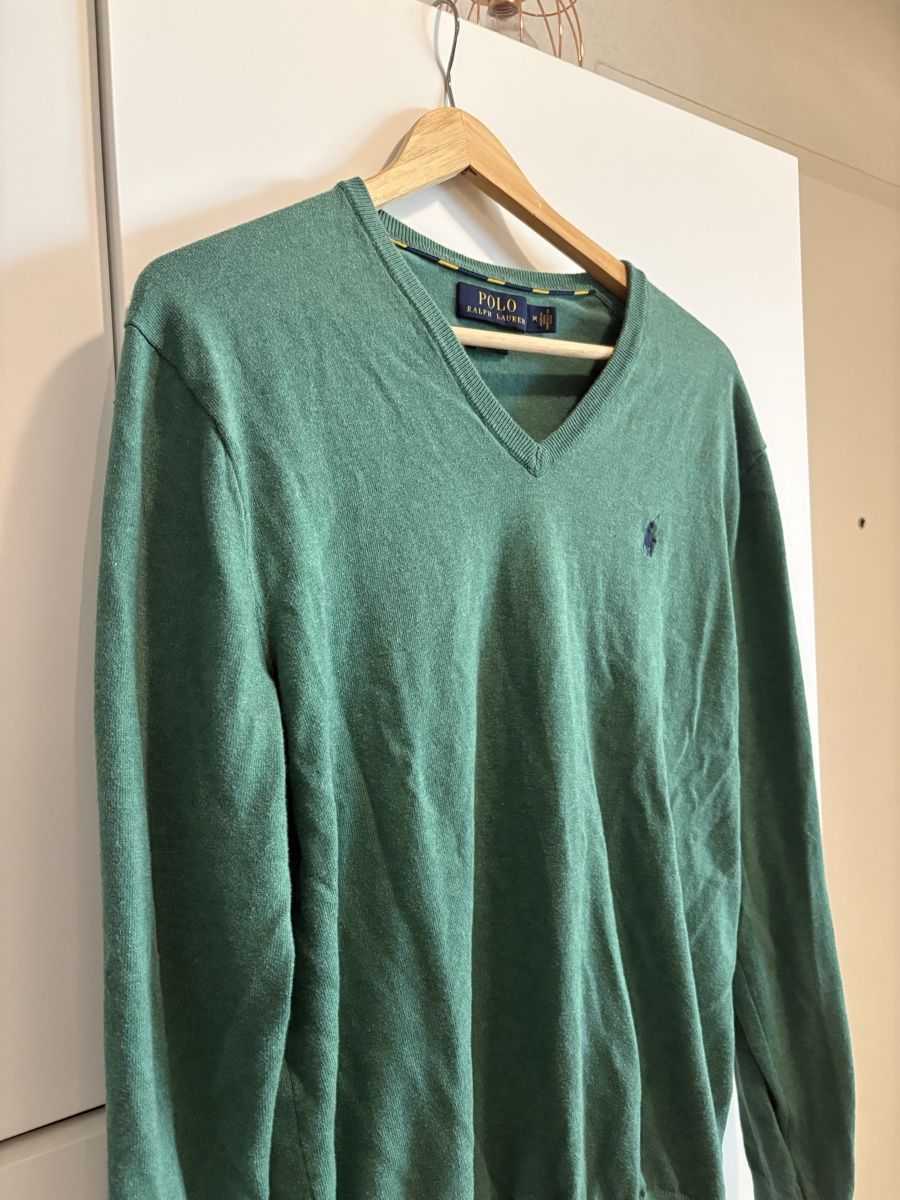 Polo Ralph Lauren Maglioni & Felpe: Pull Polo Ralph Lauren vert col V taille M slim fit – Nuovo (secondo la descrizione) da Pully venduto da kaba07 1