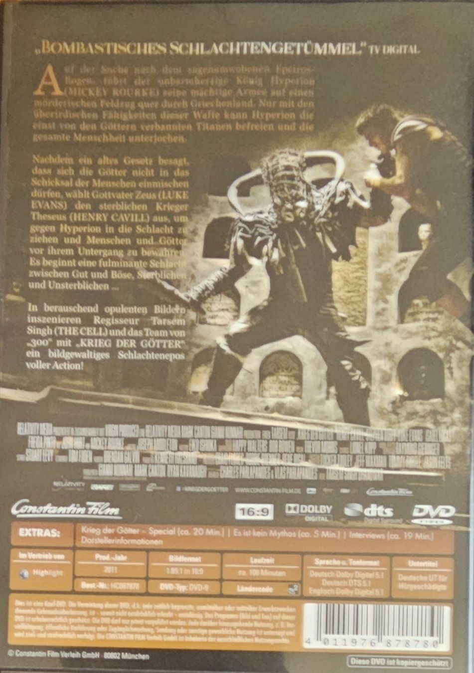 Tutti i DVDs: Krieg der Götter – Usato da Wahlen b. Laufen venduto da Cg10 1