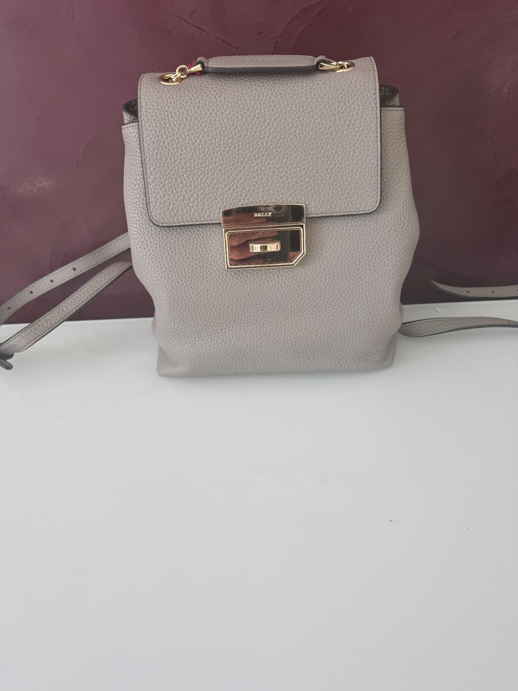 Bally Zaini: BALLY Eleganter Rucksack aus Leder.Taupe – Nuovo e nell'imballaggio originale da Volketswil venduto da praxis12 9