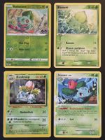 2× Bisasam 2× Bisaknosp Pokémon Karten -DE/EN