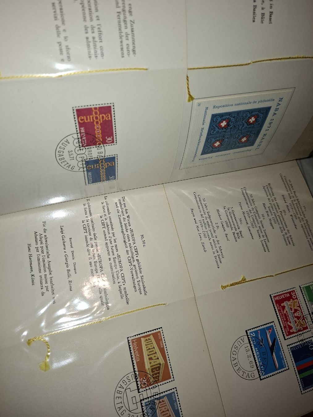 Tous les timbres: PTT Hefte 60Stk + mit Stich Bickel Probe  – D'occasion à Balgach par SIMEON27 8