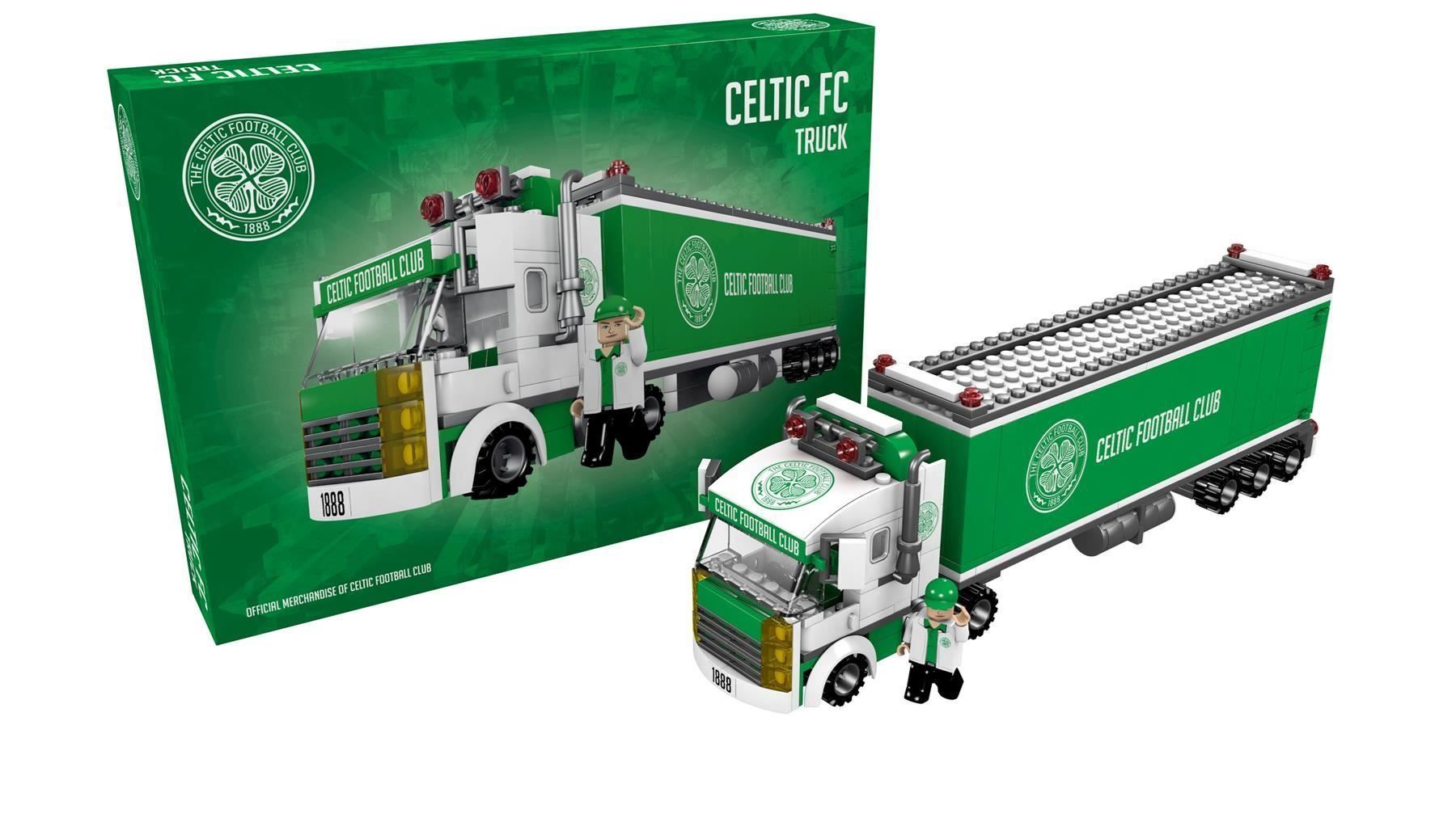 Spielzeuge: Celtic Glasgow Truck Klemmbausteine – Neu und originalverpackt aus Wil SG von Football-Legends