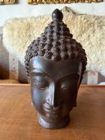 bronzener Buddha-Kopf im Chiang Saen-Stil ohne Sockel