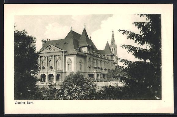 Ansichtskarten: AK Bern, Casino mit Kirche – Gebraucht aus Berlin von bartko-reher