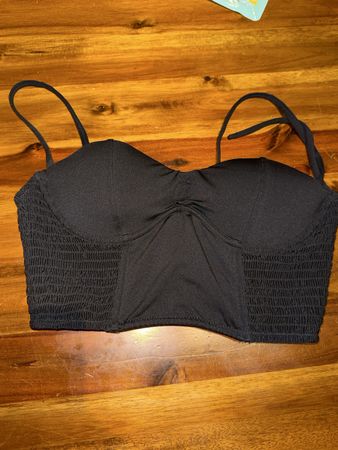 Schwarzes Bustier Top
