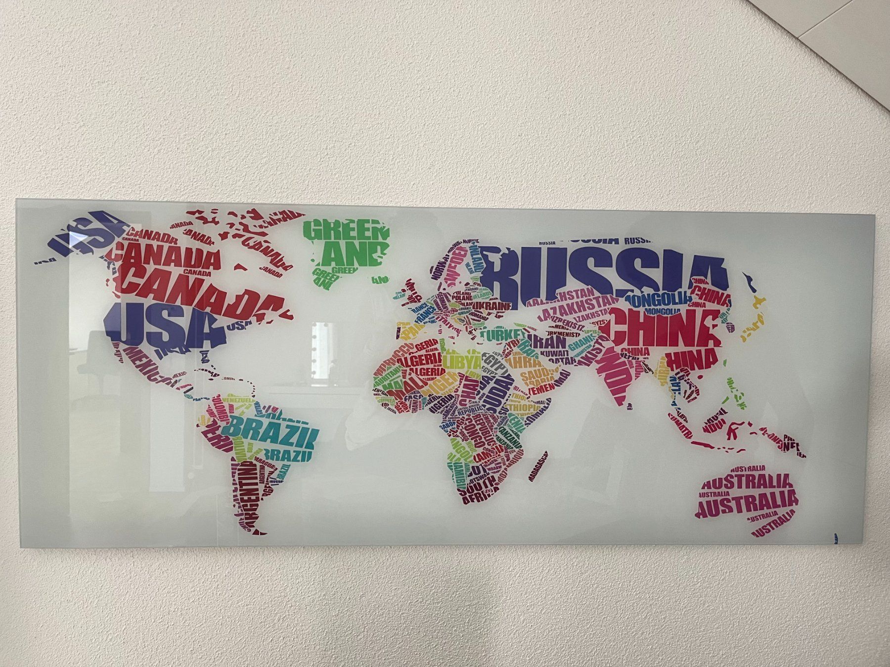 Poster & Bilder: Glas-Bild "World" – Gebraucht aus Schinznach Dorf von Joyce75