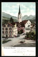 Nesslau, Ortspartie mit Blick zur Kirche