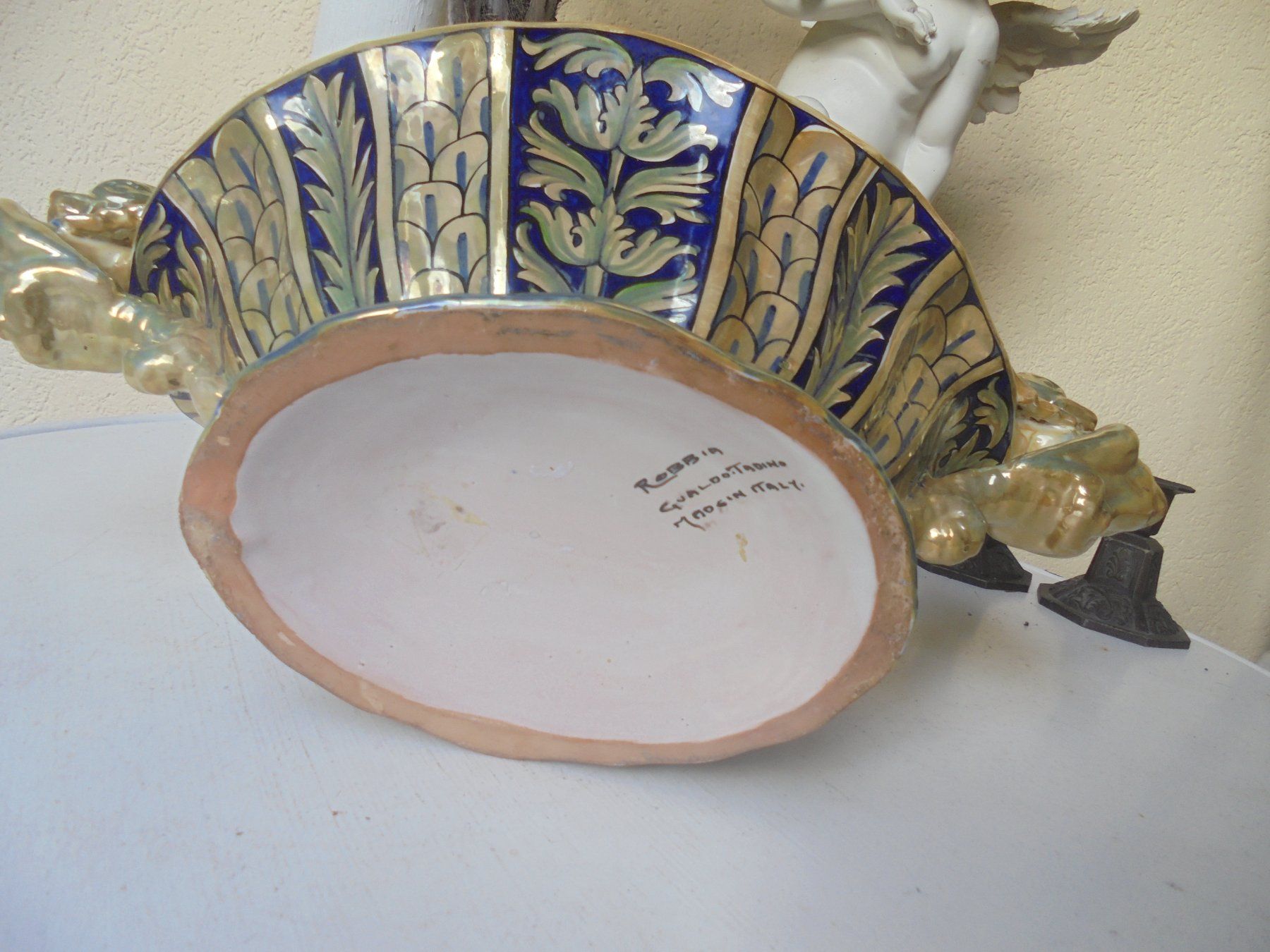 Schalen: Alte, Grosse Früchteschale von ca. 1950-60 – Gebraucht aus Camorino von Hunpete 8