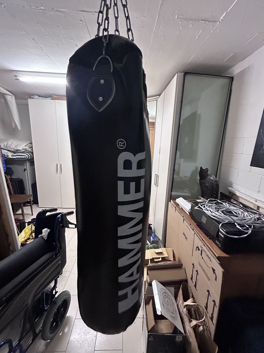 Sacchi da boxe: Boxsack von Hammer mit Deckenhalterung – Usato da gockhausen venduto da monette08 3