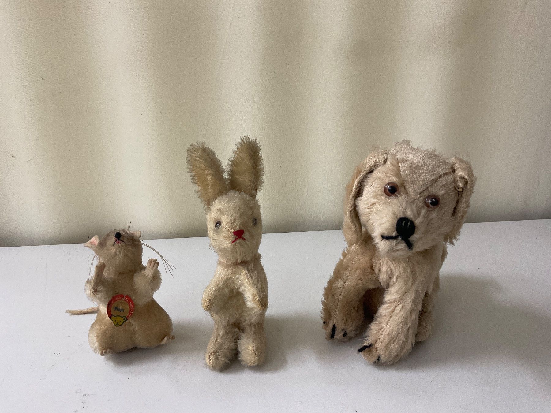 Steiff Giocattoli: Steiff Maus Pieps und zwei weitere hübsche Stofftierchen – Usato da Bern venduto da vielerart