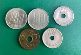 Pièce collection de Japon ancienne 48/1973, 50/1975