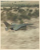 Pressefoto F-16C Demo Tarnung USAF auf Kodak Fotopapier