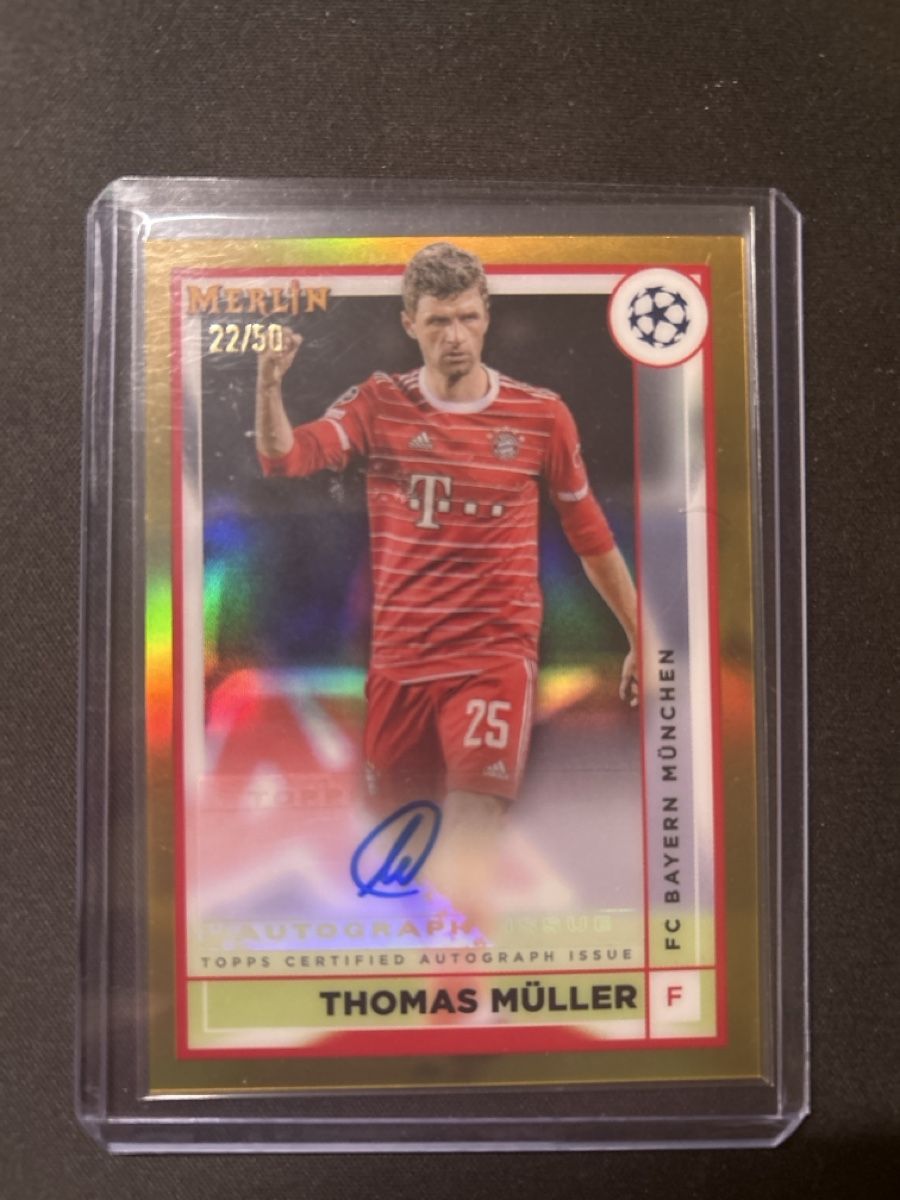 Topps Carte collezionabili: Topps Merlin Thomas Müller Auto Gold /50  – Usato da Greppen venduto da hcv_cc2r