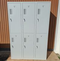 Metallschrank / Spind eurokraft - 6 Abteile