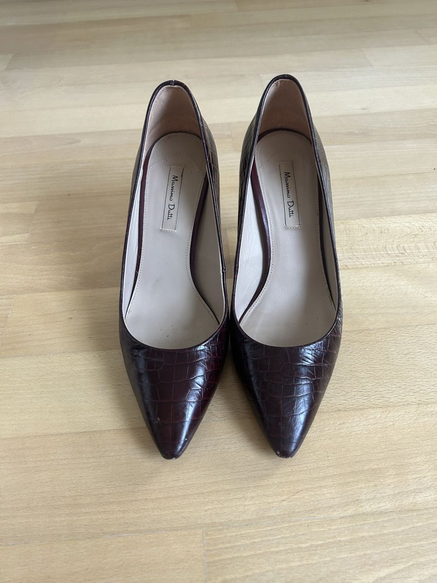 Massimo Dutti Scarpe da donna: Massimo Dutti Kroko-Pumps Gr. 38 Bordeaux – Usato da St.Gallen venduto da tze_g7lv