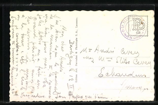 Cartoline postali: AK Burtigny, La Place – Usato da Berlin venduto da bartko-reher 1