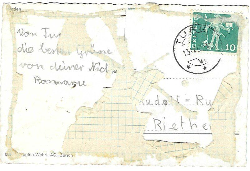 Cartoline postali: AK Baden AG, (Schweiz) – Usato da Rheinfelden venduto da wil_m7gh 1