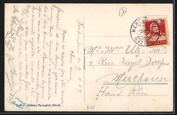 Cartoline postali: Weggis, Hotel Pension Hertenstein mit Pi – Usato da Berlin venduto da bartko-reher 1