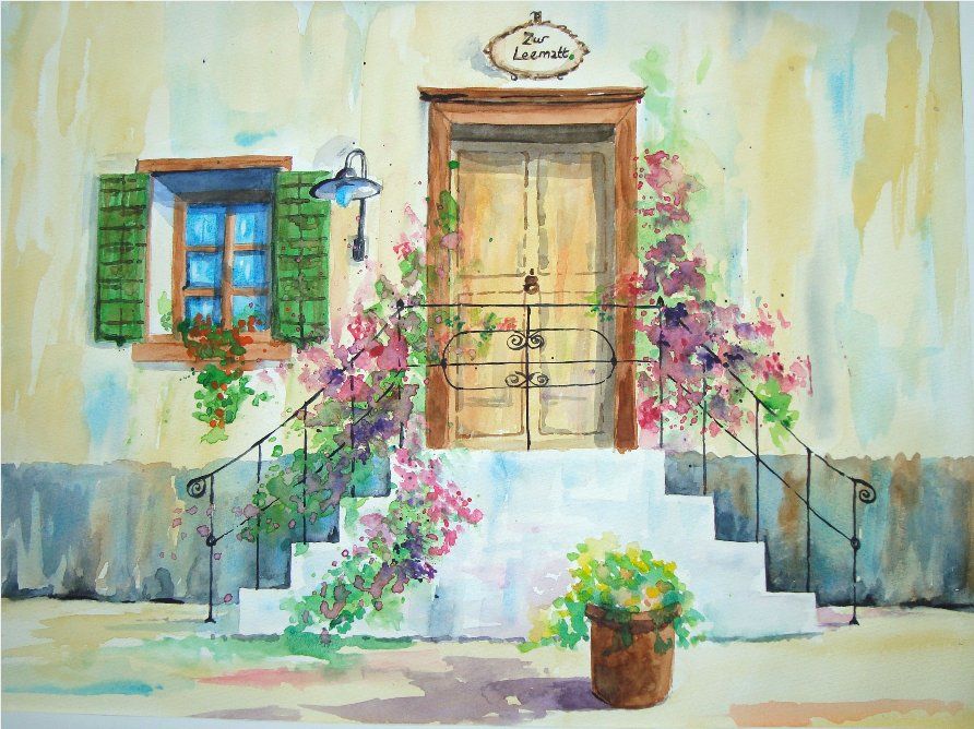 Dipinti: Aquarell Bild "Zuhause", Original – Nuovo e nell'imballaggio originale da Wald ZH venduto da Cherry47 1