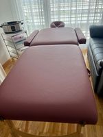 Massageliege mit Hotstone Steine-Set, Topf und Holzlöffel