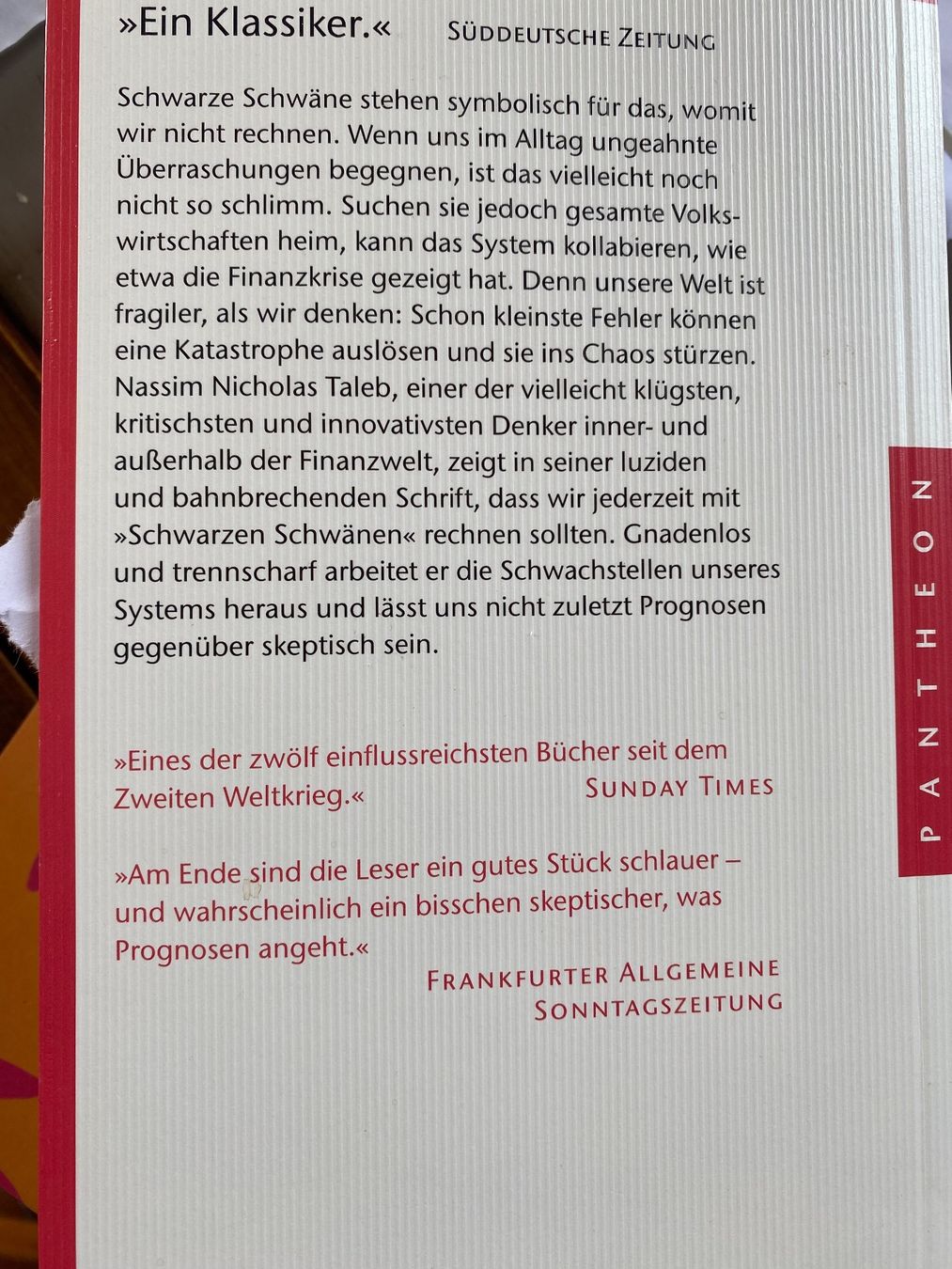Livres: Buch der Schwarze Schwan – D'occasion à Chernex par lojucahe 1