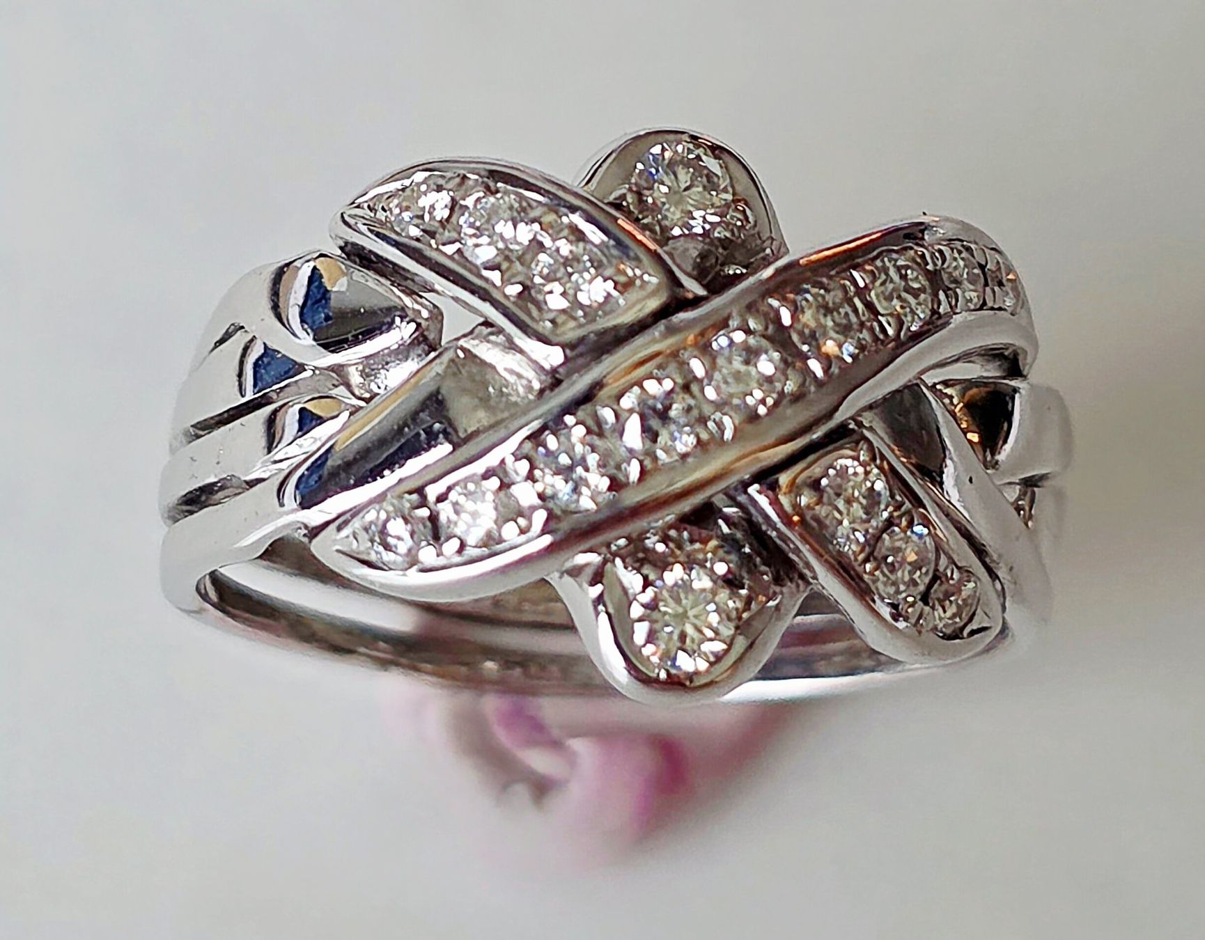 Anelli: Moissanites in Silber Fingerring – Nuovo (secondo la descrizione) da Zürich venduto da benedikt12 3
