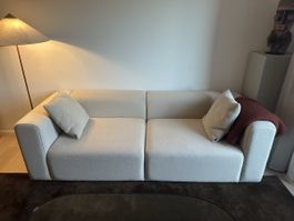 HAY Mags Sofa 2 1/2 Seater (Hallingdal 200 Creme Beige)