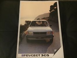 Peugeot 305 Verkaufsprospekt französisch Sprache 24 S. 1983