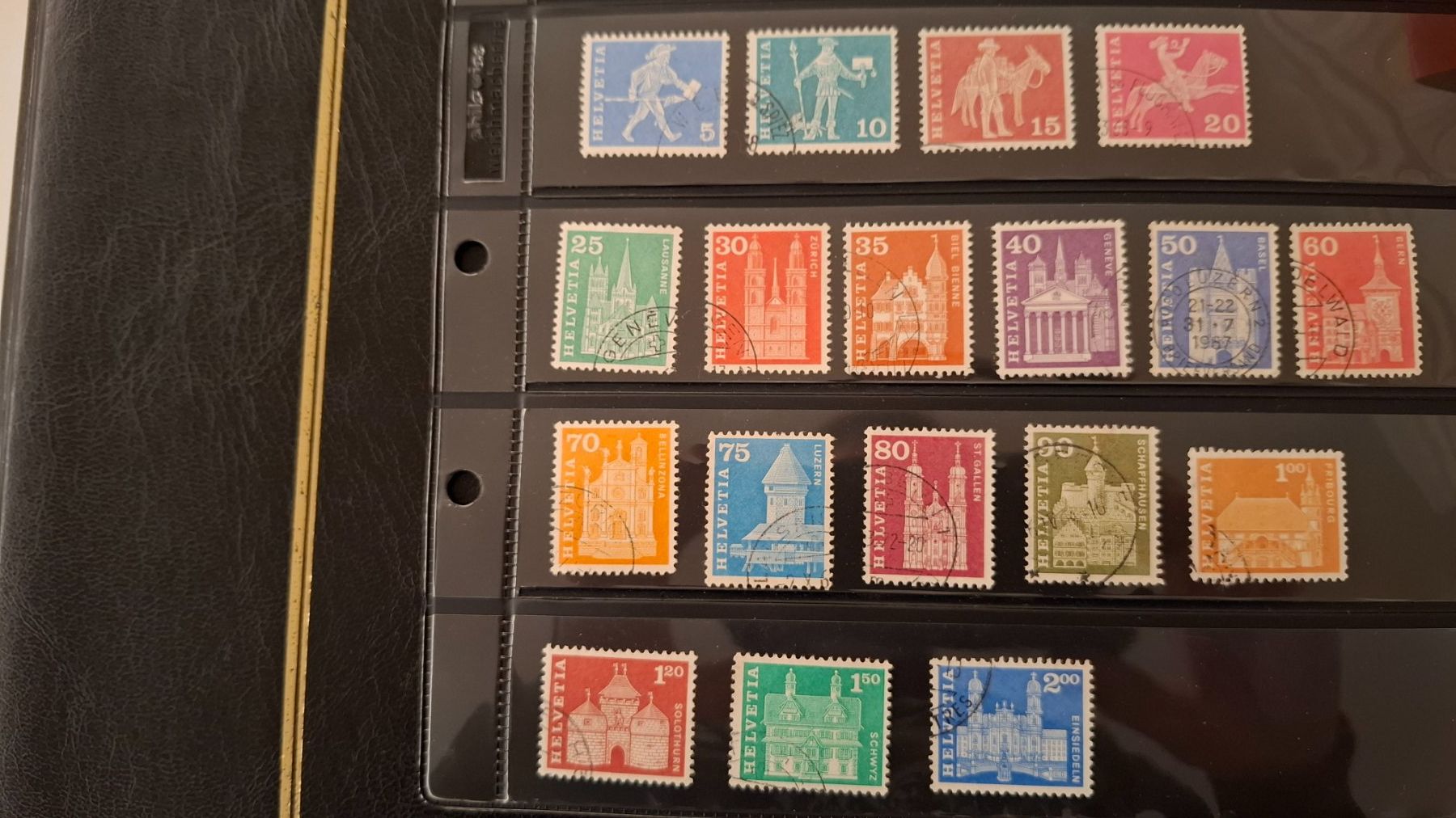 Tutti i francobolli: Serie Postgeschichte & Baudenkmäler komplett – Usato da Steinmaur venduto da profitec01