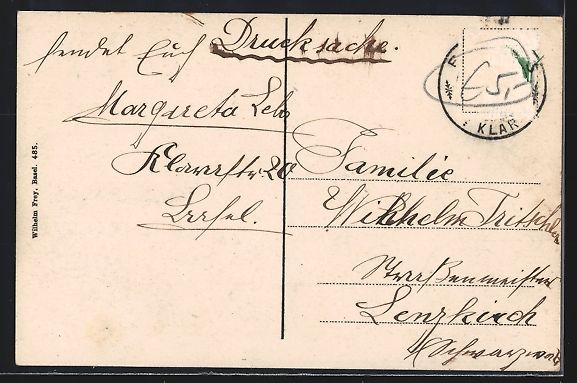 Cartoline postali: Alt-Basel, Strassenpartie mit Denkmal im – Usato da Berlin venduto da bartko-reher 1