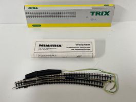 Spur N TRIX 1 x 14971 Weiche rechts in EVP elektrisch