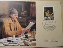 Post Karte Albert Anker 1981