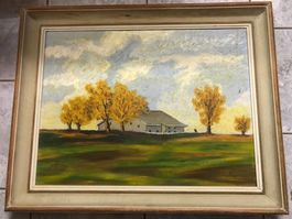 Gemälde Kunst Landschaft  Handarbeit