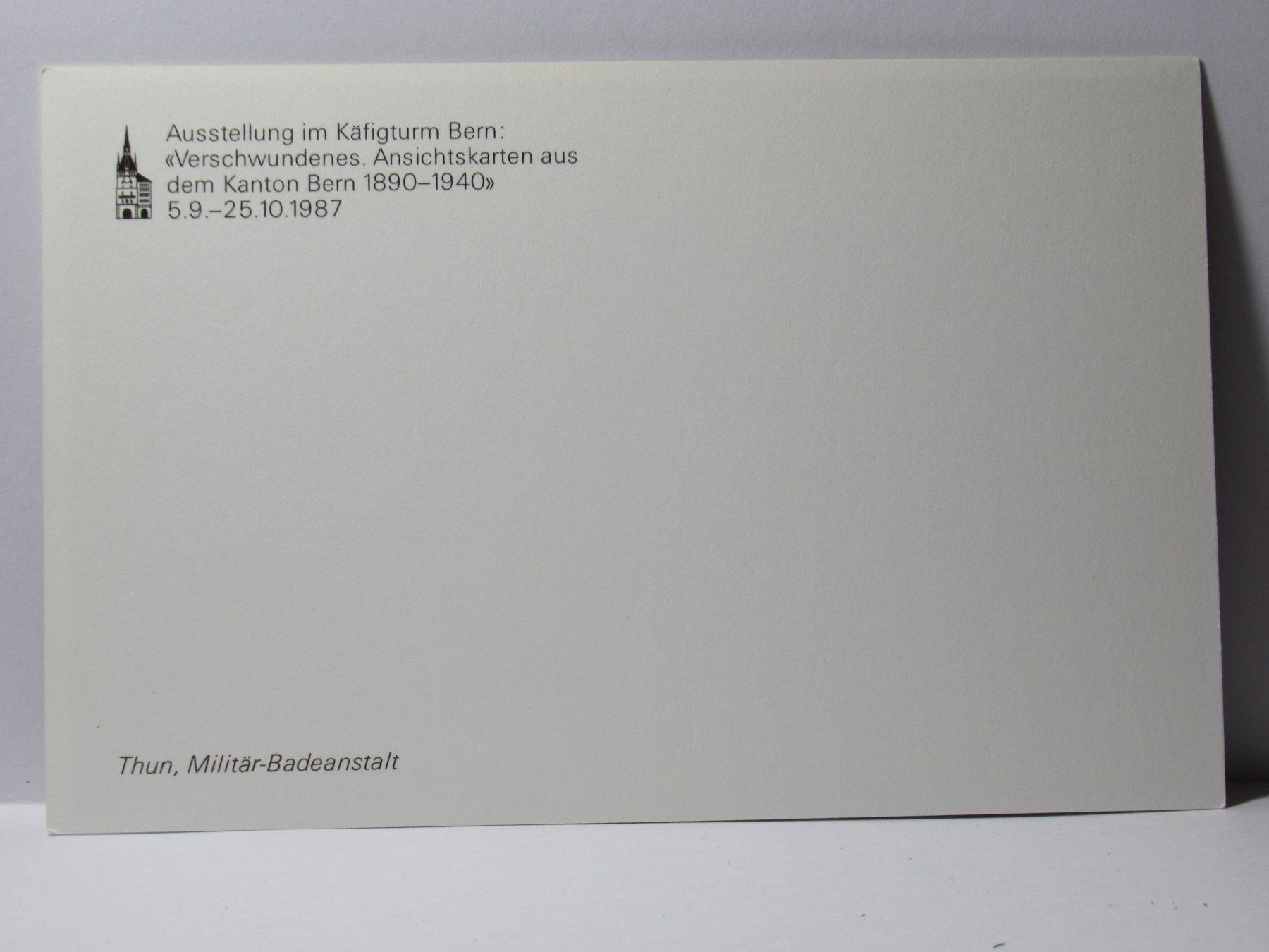 Cartoline postali: Thun , Militär  - Badeanstalt , Repro – Nuovo (secondo la descrizione) da Grenchen venduto da Bluemchen1900 1