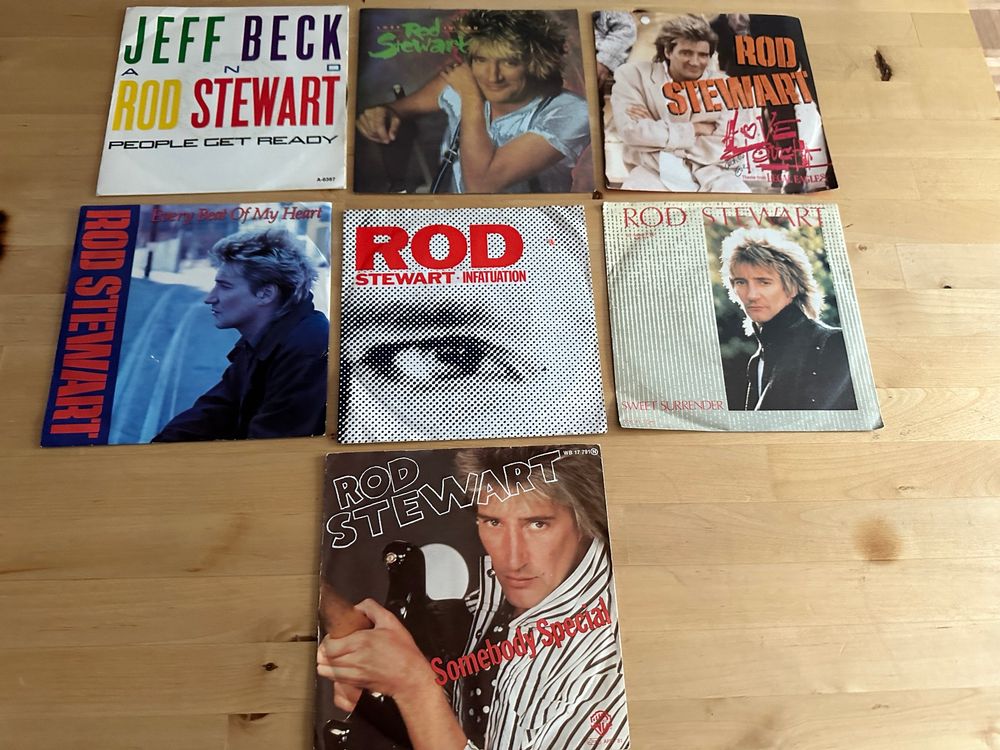 ROD STEWART tolle rare Singles Sammlung 1981-1988 Jeff Beck | Kaufen ...