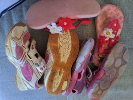 Sommer Mädchenschuhe Paket, Grösse 26 - 29 gebraucht