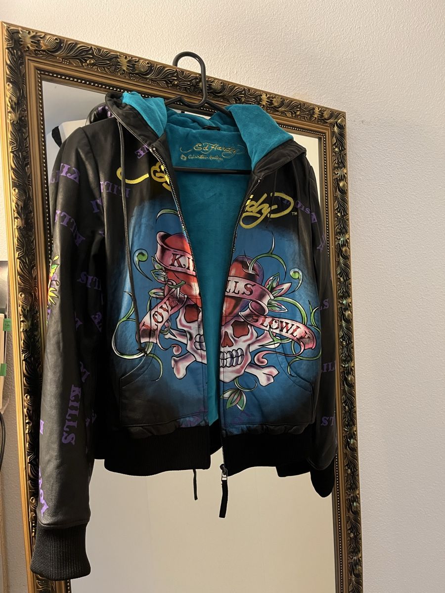 Ed Hardy Giacche: Ed Hardy Jacke (Leder) – Nuovo (secondo la descrizione) da Bern venduto da Zoee.pg