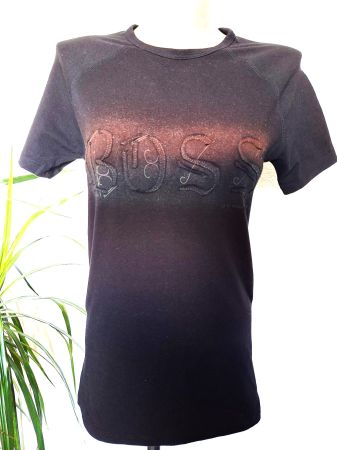 T-Shirt noir HUGO BOSS– coton - Taille S