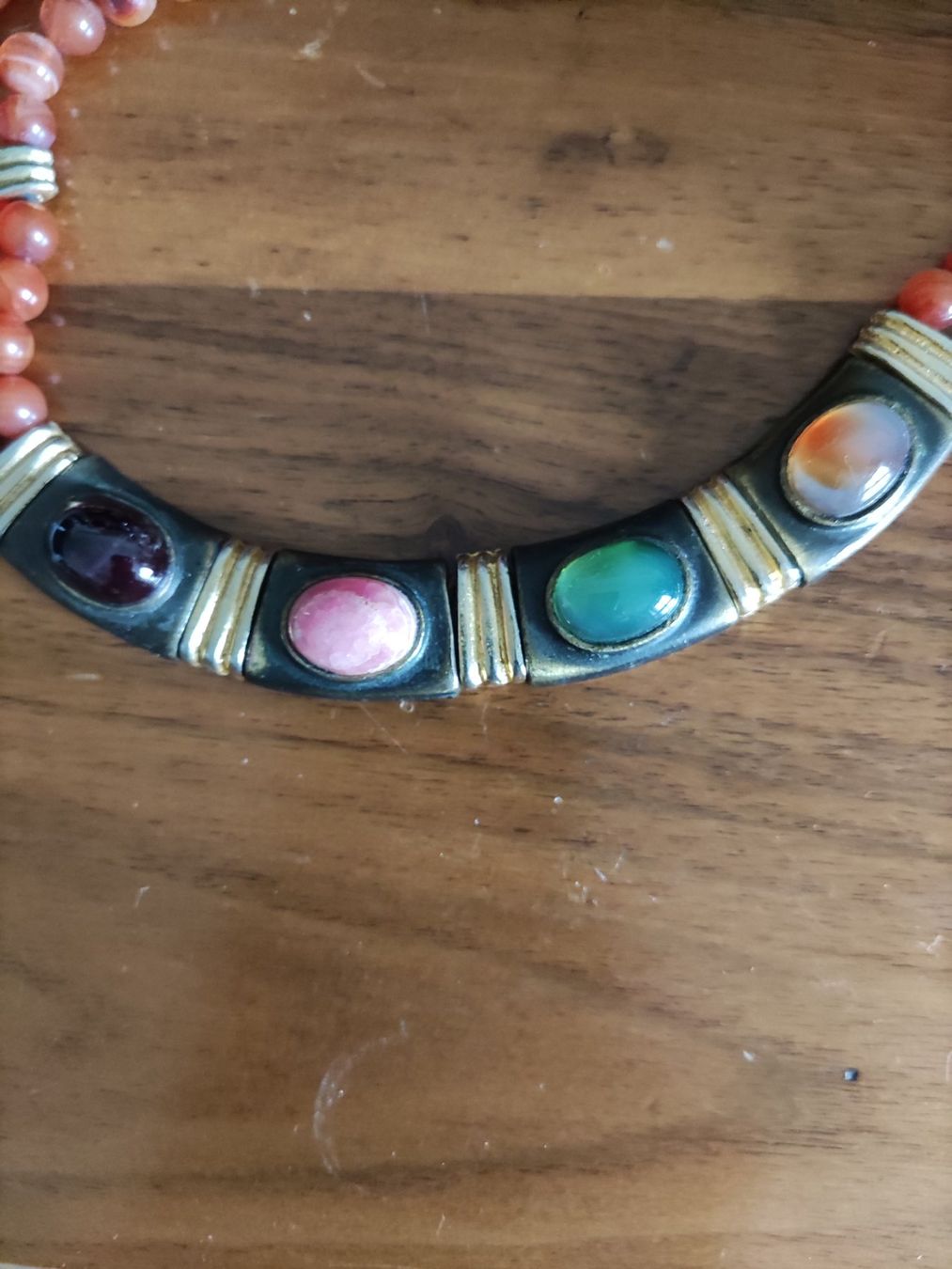 Catenine: Einmaliges Halbedelstein Collier - traumhafte Farben – Usato da Solothurn venduto da Csw1 2