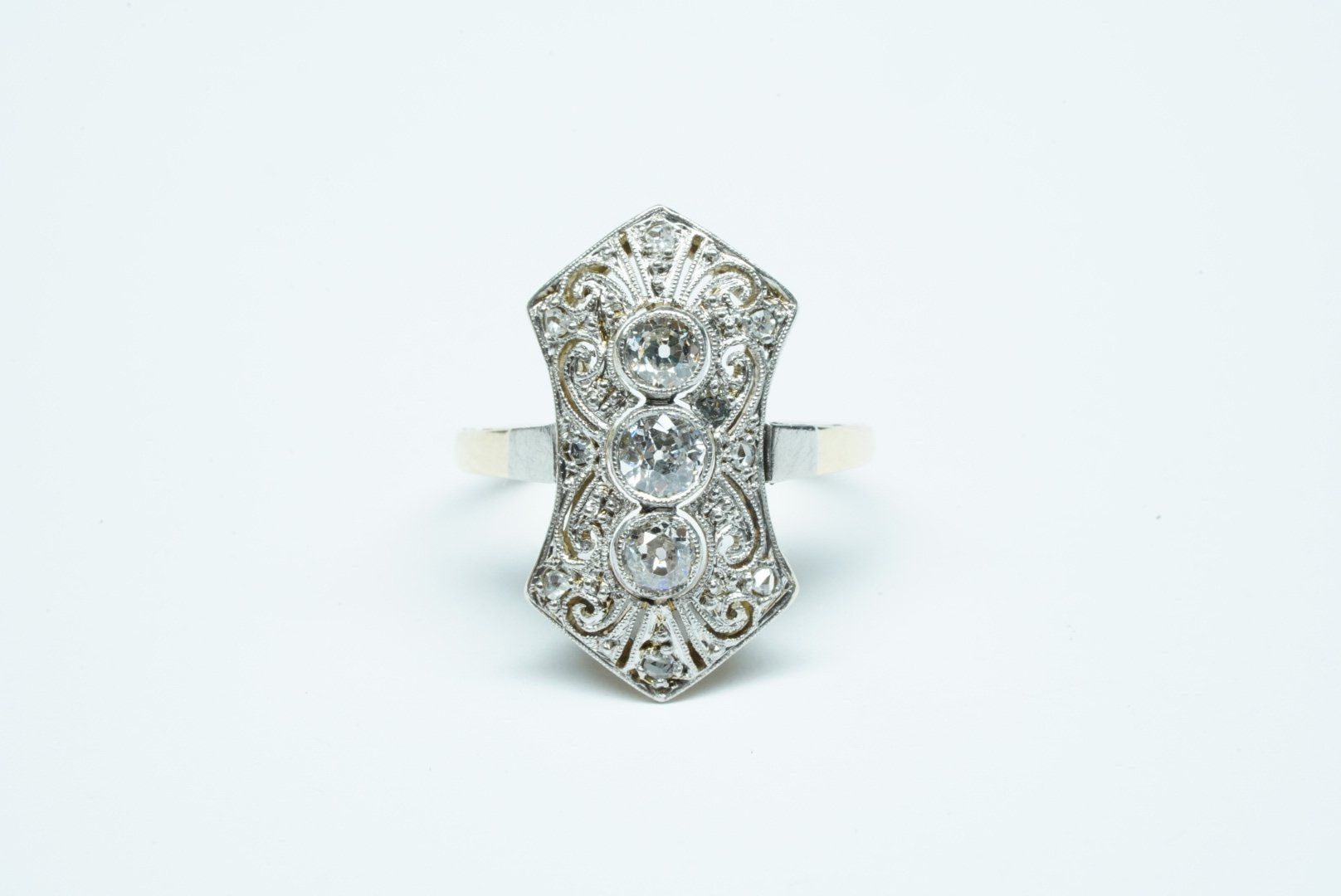 Anelli: Fingerring Antikschmuck Art Deco – Usato da Bülach venduto da Re-Jewelled