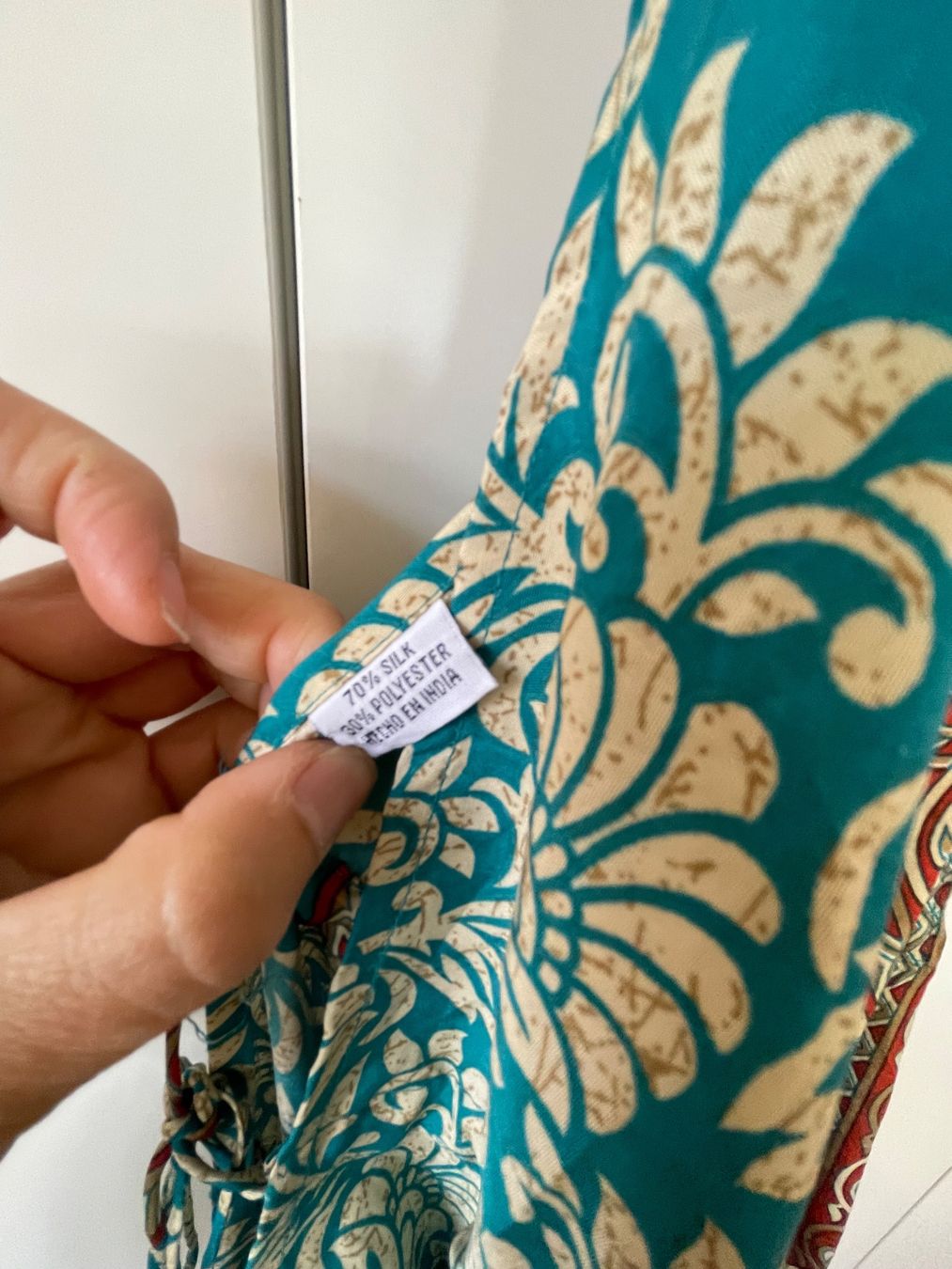 Vestiti: Wunderschönes Boho Seiden-Maxikleid | Seidenmix, onesize – Usato da Neukirch an der Thur venduto da bee88 1