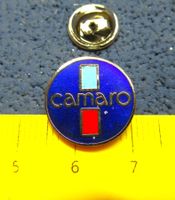 CAMARO AUTO LOGO CHEVROLET SCHMUCK-PIN ENAMEL SILBRIG KLEIN