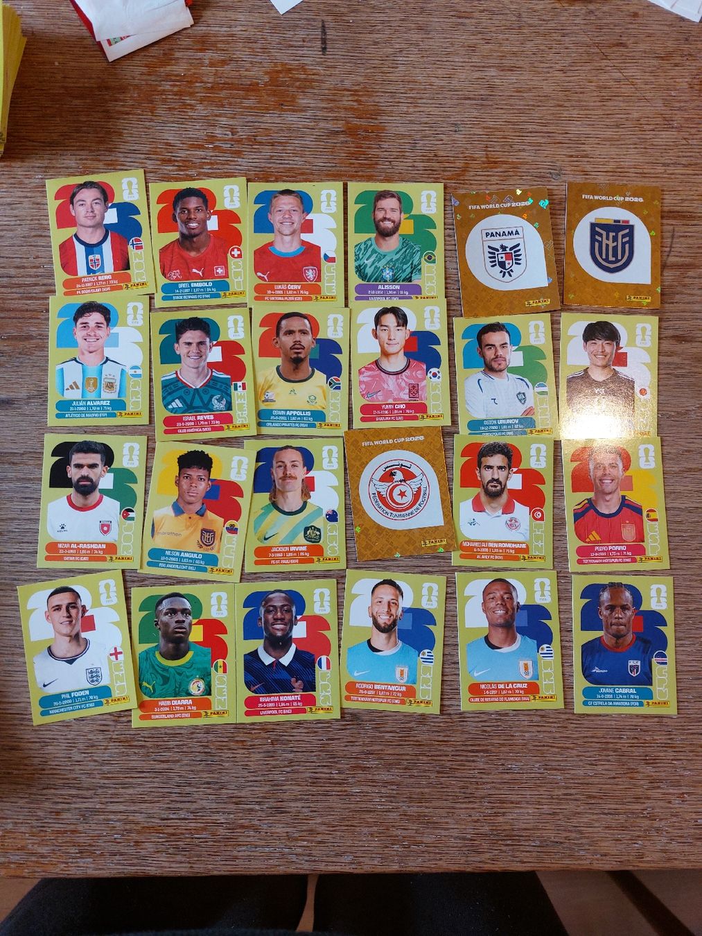 Sticker: Panini WC 2026 24 stickers – Usato da Bonfol venduto da Lilalune