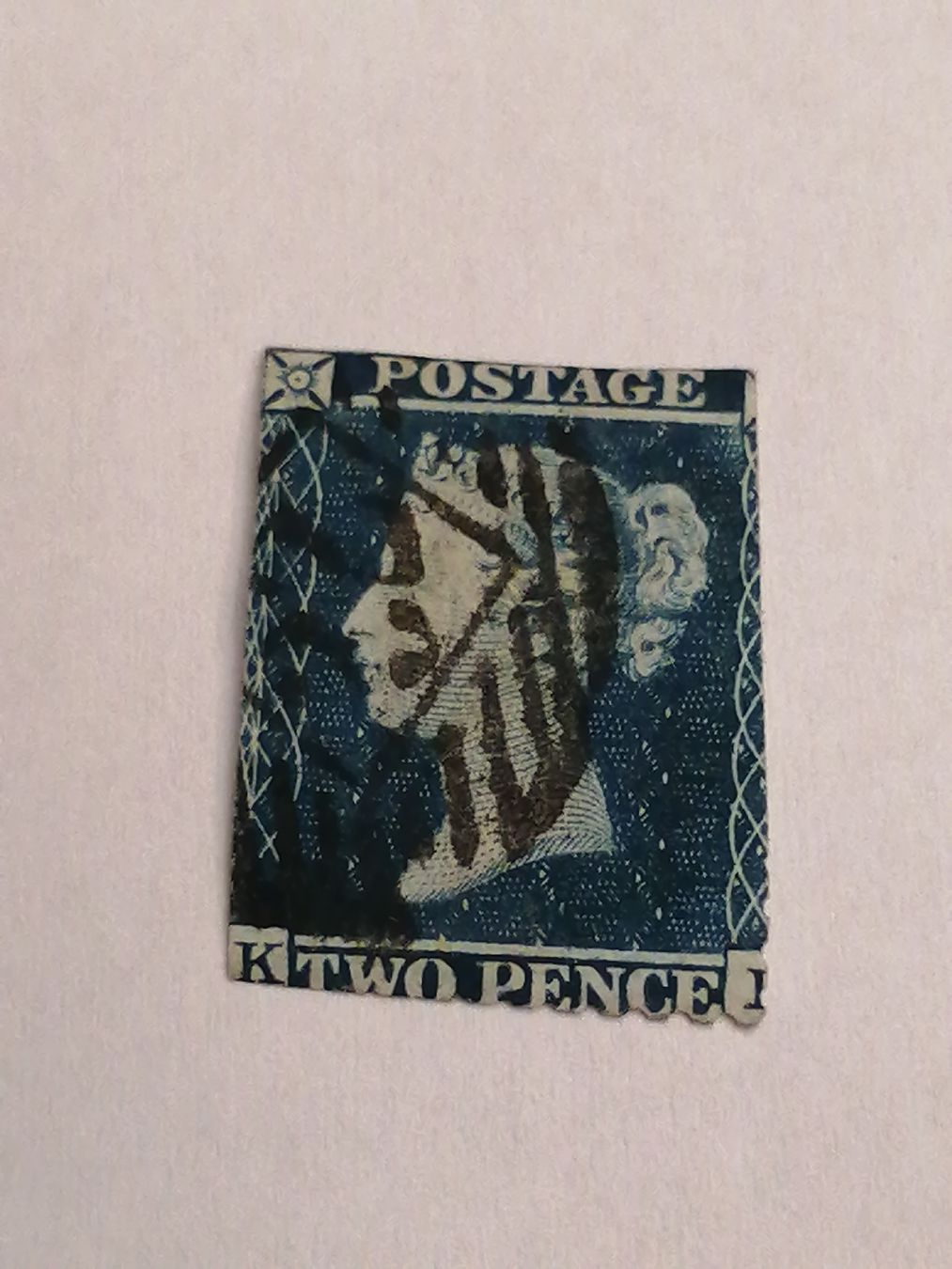 Alle Briefmarken: Two Pence Blue 1855  – Gebraucht aus Happerswil von tschergi