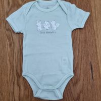 Body kurzarm mintgrün 56 Tierprint naturaline
