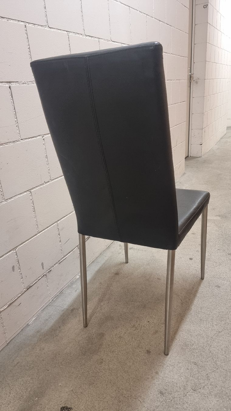 Sedie: Moderne schwarze Lederstühle im 6er Set – Usato da Dietikon venduto da adr_825s 2