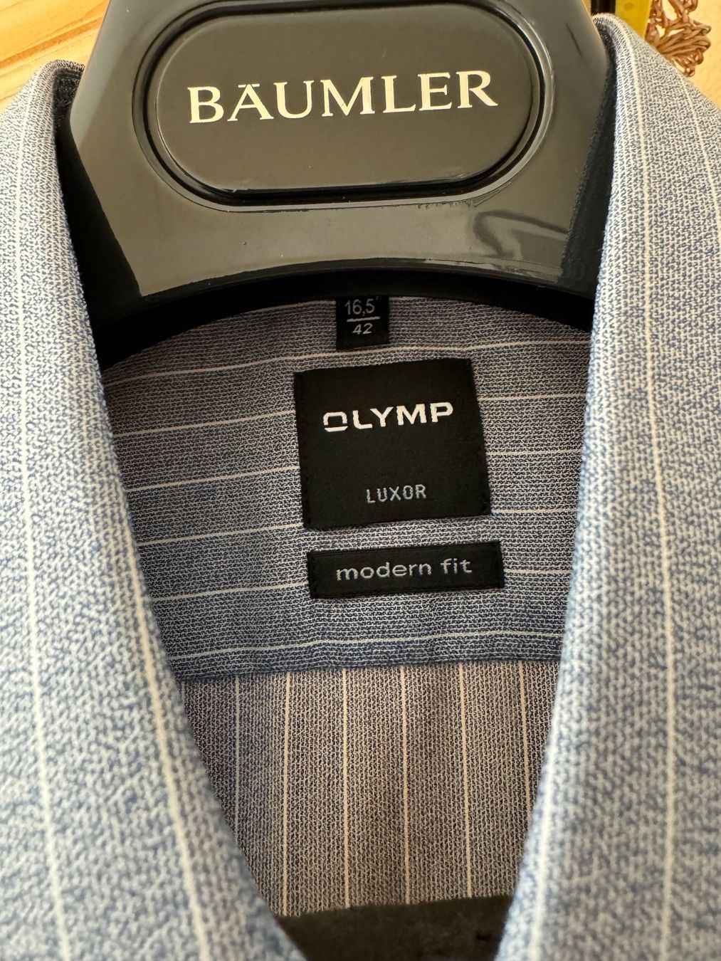 Camicie: Olymp Hemd modern fit Größe 42 – Usato da Trélex venduto da stripedthrift 2